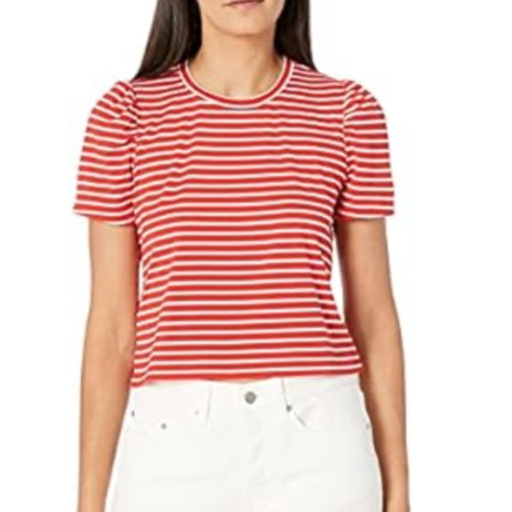 BCBGeneration Women's Puff Sleeve T-Shirt NWT